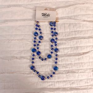 Blue necklace